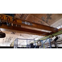 Double girder overhead crane DEMAG 10t, 14430mm
